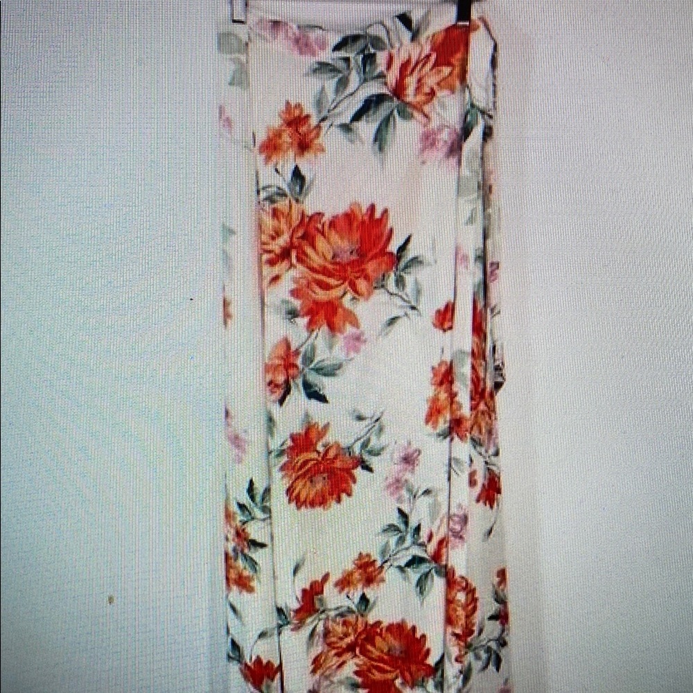 NWT Lulus Bloom With A View White Floral Maxi Wrap Skirt Small